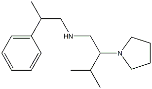 [3-methyl-2-(pyrrolidin-1-yl)butyl](2-phenylpropyl)amine Struktur