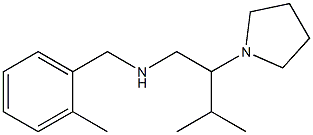 [3-methyl-2-(pyrrolidin-1-yl)butyl][(2-methylphenyl)methyl]amine Structure