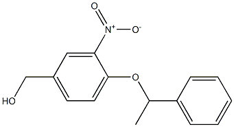 [3-nitro-4-(1-phenylethoxy)phenyl]methanol Struktur