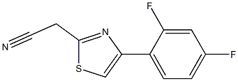 [4-(2,4-difluorophenyl)-1,3-thiazol-2-yl]acetonitrile Struktur