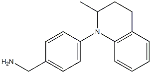 [4-(2-methyl-1,2,3,4-tetrahydroquinolin-1-yl)phenyl]methanamine Struktur