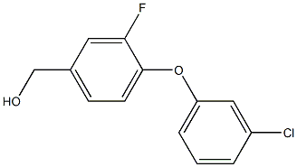 [4-(3-chlorophenoxy)-3-fluorophenyl]methanol Struktur