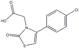 [4-(4-chlorophenyl)-2-oxo-1,3-thiazol-3(2H)-yl]acetic acid Struktur