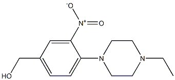 [4-(4-ethylpiperazin-1-yl)-3-nitrophenyl]methanol Struktur