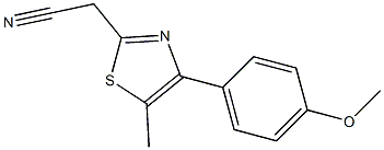 [4-(4-methoxyphenyl)-5-methyl-1,3-thiazol-2-yl]acetonitrile Struktur