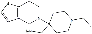 [4-(6,7-dihydrothieno[3,2-c]pyridin-5(4H)-yl)-1-ethylpiperidin-4-yl]methylamine Struktur