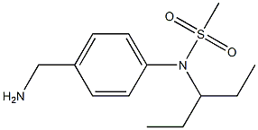 [4-(aminomethyl)phenyl]-N-(pentan-3-yl)methanesulfonamide Struktur