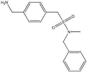 [4-(aminomethyl)phenyl]-N-benzyl-N-methylmethanesulfonamide Struktur