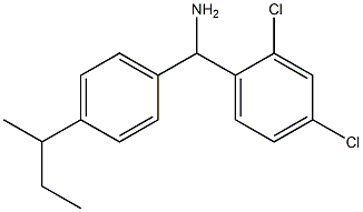 [4-(butan-2-yl)phenyl](2,4-dichlorophenyl)methanamine Struktur