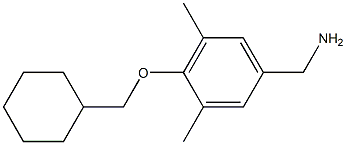 [4-(cyclohexylmethoxy)-3,5-dimethylphenyl]methanamine Struktur