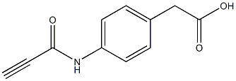 [4-(propioloylamino)phenyl]acetic acid Struktur