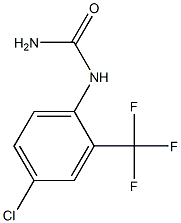 [4-chloro-2-(trifluoromethyl)phenyl]urea Struktur