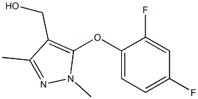 [5-(2,4-difluorophenoxy)-1,3-dimethyl-1H-pyrazol-4-yl]methanol Struktur