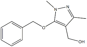 [5-(benzyloxy)-1,3-dimethyl-1H-pyrazol-4-yl]methanol Struktur