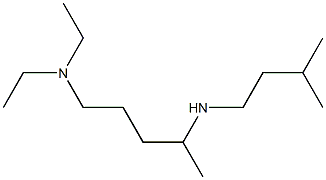 [5-(diethylamino)pentan-2-yl](3-methylbutyl)amine Struktur