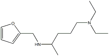 [5-(diethylamino)pentan-2-yl](furan-2-ylmethyl)amine Struktur