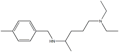 [5-(diethylamino)pentan-2-yl][(4-methylphenyl)methyl]amine Struktur