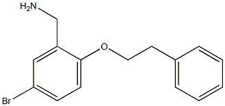 [5-bromo-2-(2-phenylethoxy)phenyl]methanamine Struktur