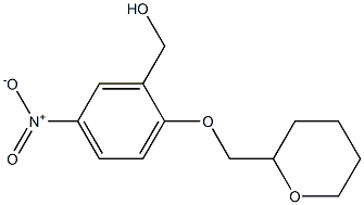 [5-nitro-2-(oxan-2-ylmethoxy)phenyl]methanol Struktur