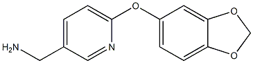 [6-(2H-1,3-benzodioxol-5-yloxy)pyridin-3-yl]methanamine Struktur