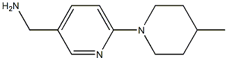 [6-(4-methylpiperidin-1-yl)pyridin-3-yl]methylamine Struktur