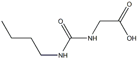 {[(butylamino)carbonyl]amino}acetic acid Struktur