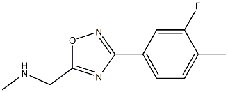 {[3-(3-fluoro-4-methylphenyl)-1,2,4-oxadiazol-5-yl]methyl}(methyl)amine Struktur