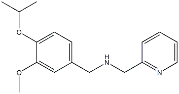 {[3-methoxy-4-(propan-2-yloxy)phenyl]methyl}(pyridin-2-ylmethyl)amine Struktur