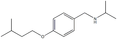 {[4-(3-methylbutoxy)phenyl]methyl}(propan-2-yl)amine Struktur