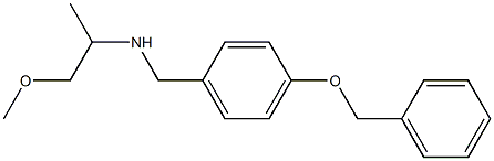 {[4-(benzyloxy)phenyl]methyl}(1-methoxypropan-2-yl)amine Struktur