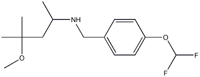 {[4-(difluoromethoxy)phenyl]methyl}(4-methoxy-4-methylpentan-2-yl)amine Struktur