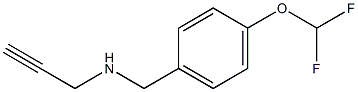 {[4-(difluoromethoxy)phenyl]methyl}(prop-2-yn-1-yl)amine Struktur