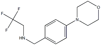 {[4-(morpholin-4-yl)phenyl]methyl}(2,2,2-trifluoroethyl)amine Struktur