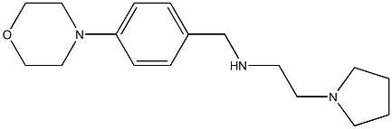 {[4-(morpholin-4-yl)phenyl]methyl}[2-(pyrrolidin-1-yl)ethyl]amine Struktur