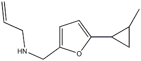 {[5-(2-methylcyclopropyl)furan-2-yl]methyl}(prop-2-en-1-yl)amine Struktur