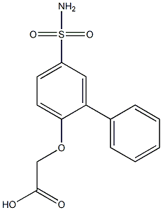 {[5-(aminosulfonyl)-1,1'-biphenyl-2-yl]oxy}acetic acid Struktur