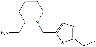 {1-[(5-ethylthiophen-2-yl)methyl]piperidin-2-yl}methanamine Struktur