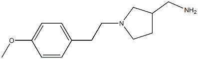 {1-[2-(4-methoxyphenyl)ethyl]pyrrolidin-3-yl}methylamine Struktur