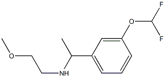 {1-[3-(difluoromethoxy)phenyl]ethyl}(2-methoxyethyl)amine Struktur