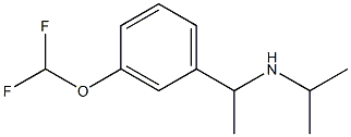 {1-[3-(difluoromethoxy)phenyl]ethyl}(propan-2-yl)amine Struktur