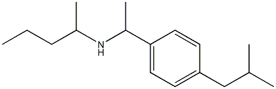 {1-[4-(2-methylpropyl)phenyl]ethyl}(pentan-2-yl)amine Struktur