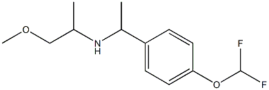 {1-[4-(difluoromethoxy)phenyl]ethyl}(1-methoxypropan-2-yl)amine Struktur