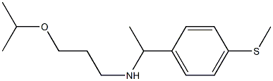 {1-[4-(methylsulfanyl)phenyl]ethyl}[3-(propan-2-yloxy)propyl]amine Struktur