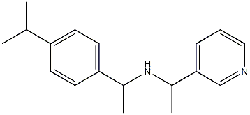 {1-[4-(propan-2-yl)phenyl]ethyl}[1-(pyridin-3-yl)ethyl]amine Struktur