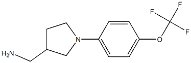 {1-[4-(trifluoromethoxy)phenyl]pyrrolidin-3-yl}methylamine Struktur