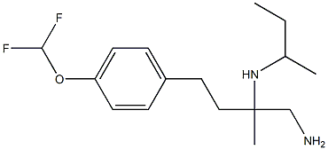 {1-amino-4-[4-(difluoromethoxy)phenyl]-2-methylbutan-2-yl}(methyl)propan-2-ylamine Struktur