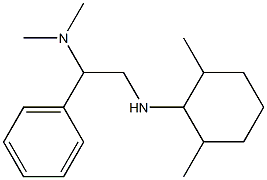 {2-[(2,6-dimethylcyclohexyl)amino]-1-phenylethyl}dimethylamine Struktur