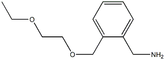 {2-[(2-ethoxyethoxy)methyl]phenyl}methanamine Struktur