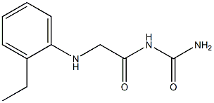 {2-[(2-ethylphenyl)amino]acetyl}urea Struktur