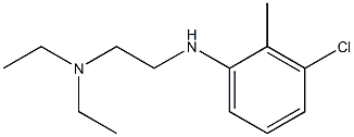 {2-[(3-chloro-2-methylphenyl)amino]ethyl}diethylamine Struktur